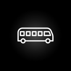 Poster - Camper neon icon. Elements of summer set. Simple icon for websites, web design, mobile app, info graphics