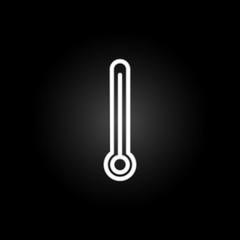 Poster - Thermometer neon icon. Elements of summer set. Simple icon for websites, web design, mobile app, info graphics