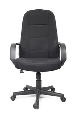 Black used textile office chair