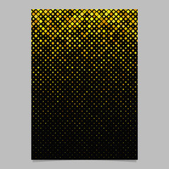 Poster - Abstract digital diagonal square mosaic pattern flyer template background