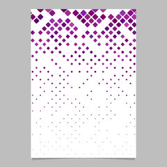 Poster - Abstract geometric diagonal rounded square mosaic pattern flyer background
