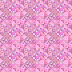 Poster - Pink geometric shape mosaic pattern background - repeatable graphic