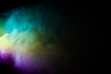 Wall Mural - rainbow abstract smoke texture background , with copy space for text .