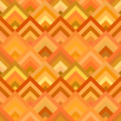 Poster - Orange geometric diagonal shape mosaic pattern background - repeating graphic
