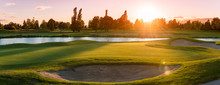 Sunset On Golf Course