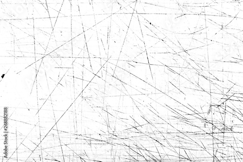 Fotografía Scratches and dirt texture on white background