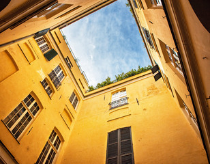 Wall Mural - House in the downtown of Genoa, Italy