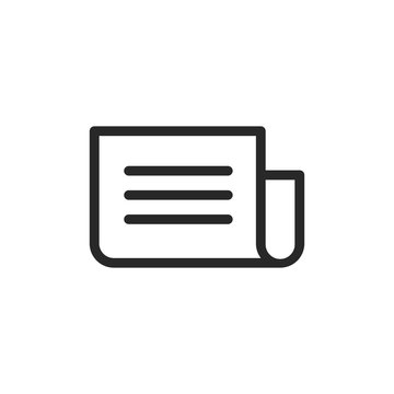 Newspaper vector icon