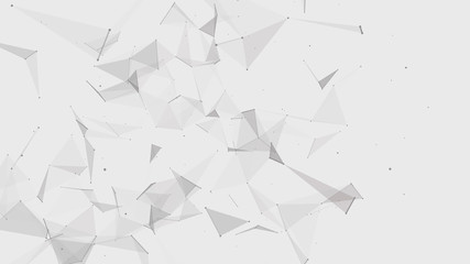 Aufkleber - Abstract digital background. Cosmic particles. The effect of plexus. Big data visualization. 3d rendering