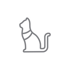 Wall Mural - cat icon. Element of myphology icon. Thin line icon for website design and development, app development. Premium icon