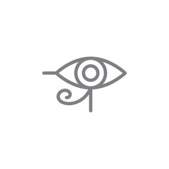 Poster - eye, icon. Element of myphology icon. Thin line icon for website design and development, app development. Premium icon