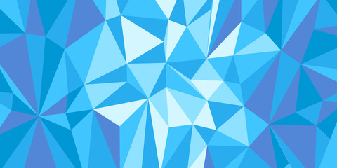 Wall Mural - blue triangle background