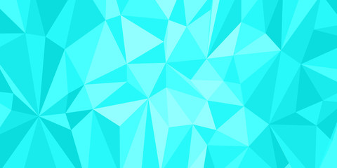 Wall Mural - turquoise triangle background