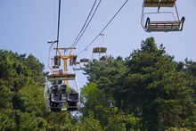 Ski-lift Style Cable Cars Through Tree Tops