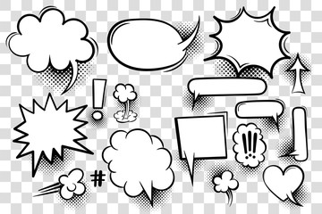 Wall Mural - comic book text speech bubble