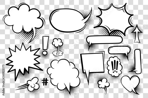 Comic book text speech bubble Canvas