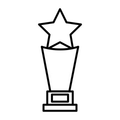 Wall Mural - trophy award star