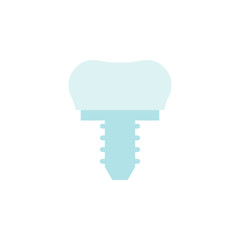 Poster - Dentistry, crown, dentist, doctor, hospital, implant, teeth color icon