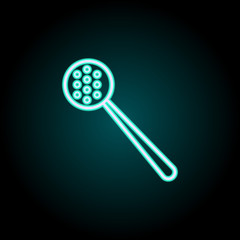 Aufkleber - kitchen skimmer neon icon. Elements of kitchen set. Simple icon for websites, web design, mobile app, info graphics