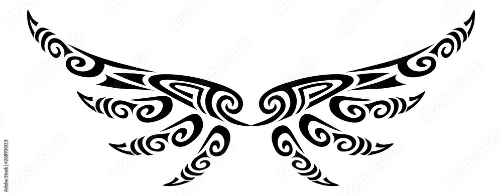tribal-angelhaken-tattoo-angel-maori-tattoo-on-chin-tiktok