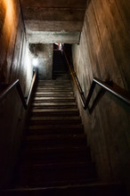 Stairs To Dark, Old Stairs Leading To The Darkness , Horror Descend The Stairs
