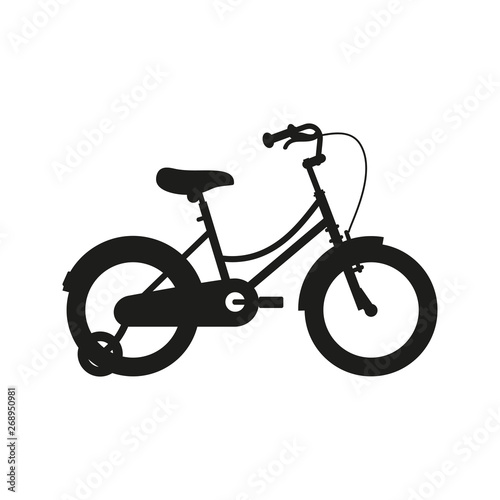 Tela Rower dziecięcy ikona wektor