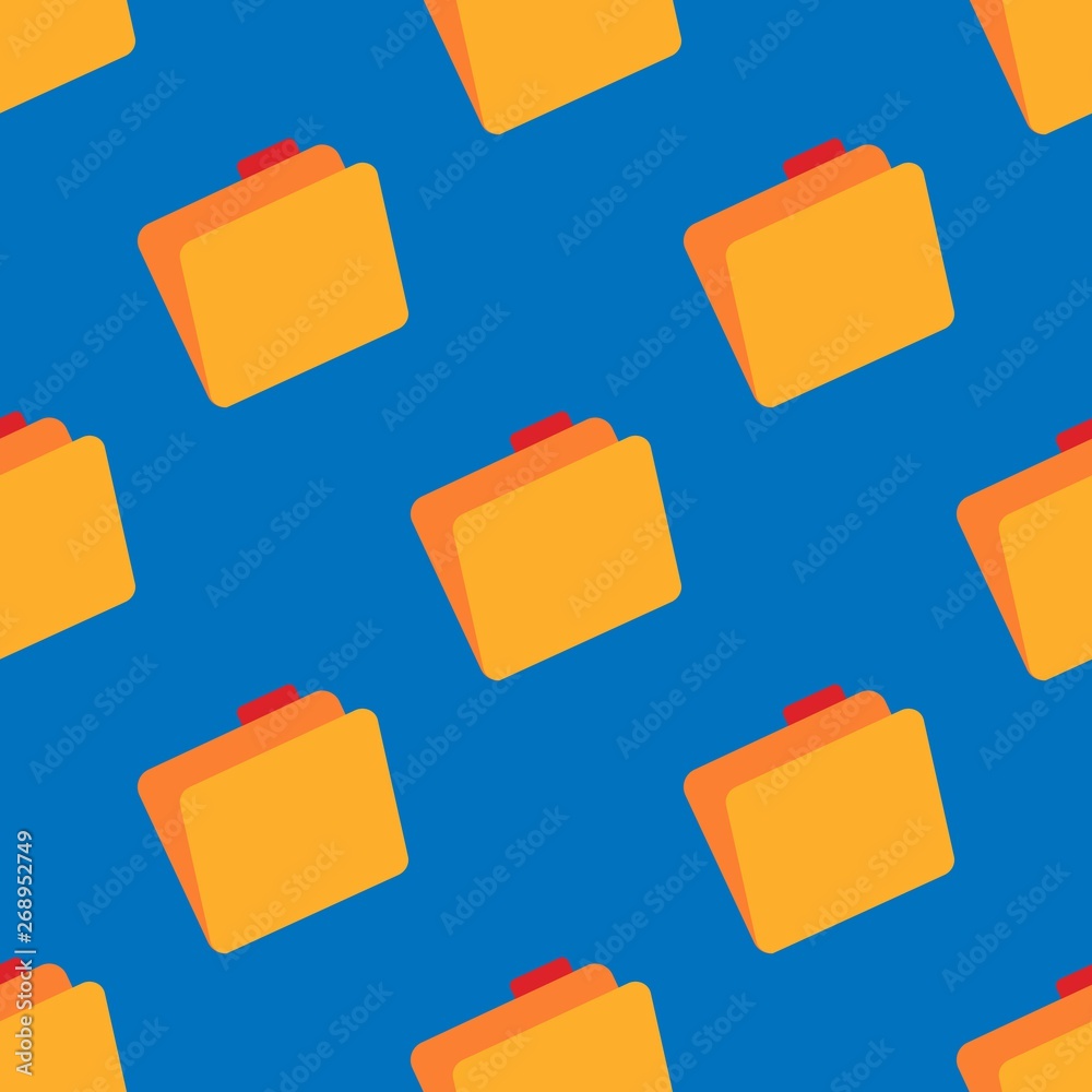 Folder Icon Pattern Folder symbol seamless pattern. Folder icon backdrop. Stock Vector ...