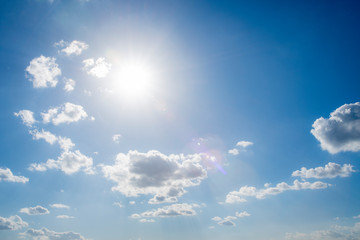 background of blue sky and white clouds