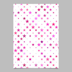 Poster - Abstract geometric star pattern background flyer template - vector illustration