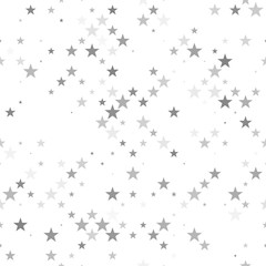 Poster - Abstract pentagram pattern background - grey repeatable vector design