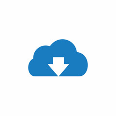 Poster - download cloud icon symbol vector