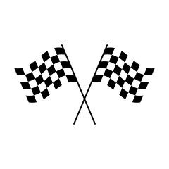 racing flag. simple vector illustration.