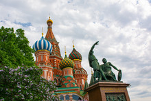 Saint Basils Cathedral On Red Square In Moscow