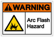 © ยงยุทธ จันทะบุตร - Warning Arc Flash Hazard Symbol Sign, Vector Illustration, Isolate On White Background Label .EPS10