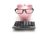 Savings And Budget Concept With Piggy Bank