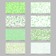 Poster - Abstract circle pattern mosaic card background template set - vector graphic design