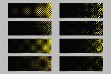 Poster - Abstract circle pattern banner background set - modern vector advertisement template designs