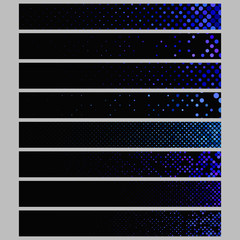Poster - Banner background design set - abstract vector rectangular dot pattern template
