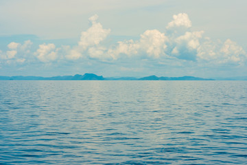 Perfect beautiful seascape sky with cloud