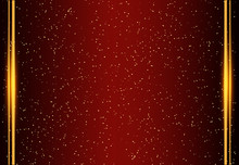 Luxury Red And Gold Background. Design For Presentation, Concert, Show