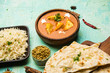 © Arundhati - Paneer Butter Masala is a popular North Indian recipe for lunch/dinner made using cottage cheese in red tomato curry. usually served with Rice and chapati/naan. selective focus