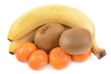 Poster - fruits on a white background