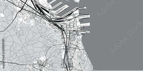 Obrazy Gdynia   miejski-wektor-mapa-miasta-gdynia-polska