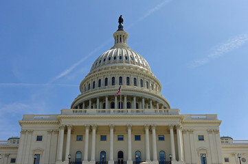 washington, dc -6 april 2019- view of the united states capitol building, home of the united states 