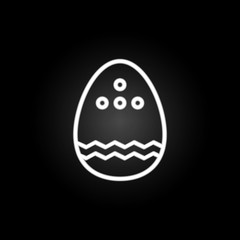 Poster - Easter, egg, decoration neon icon. Elements of easter day set. Simple icon for websites, web design, mobile app, info graphics