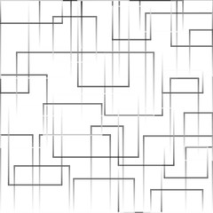 Fototapete - Squares abstract texture, white and grey background