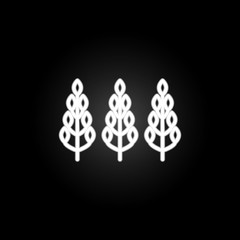 Poster - farm plant neon icon. Elements of farm set. Simple icon for websites, web design, mobile app, info graphics