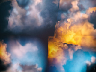 Poster - Colorful abstract clouds