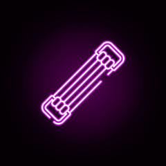Poster - band, resistance neon icon. Elements of gym set. Simple icon for websites, web design, mobile app, info graphics