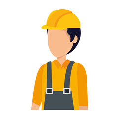 Poster - builder worker with helmet